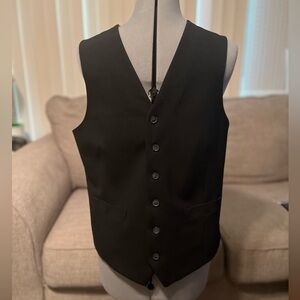 Black Button-Up Vest